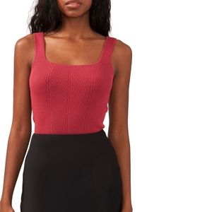 Halogen Transfer Rib Sweater Tank